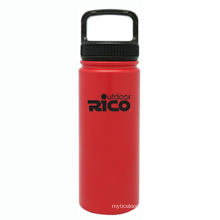 Durable Stainless Steel Vacuum Sports Bottle Red 18oz